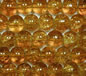 Dark Topaz 4mm Round Crackle Glass Beads