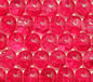 Raspberry 4mm Round Crackle Glass Beads