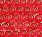 Red 4mm Round Crackle Glass Beads