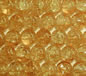 Yellow 4mm Round Crackle Glass Beads