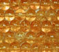 Amber 6mm Round Crackle Glass Beads