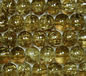 Dark Olive Green 6mm Round Crackle Glass Beads
