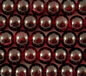 Garnet 6mm Round Crackle Glass Beads