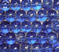 Sapphire 6mm Round Crackle Glass Beads