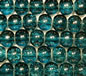 Denim Blue 8mm Round Crackle Glass Beads