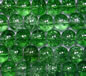 Emerald 8mm Round Crackle Glass Beads