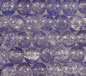 Violet 8mm Round Crackle Glass Beads