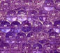 Wisteria 8mm Round Crackle Glass Beads