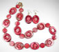 Cherry Funky Shell Necklace & Earring Set