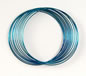 0.5mm Aqua Blue Bracelet Memory Wire