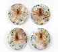 Multi Coloured Round Dried Flower MOP Shell Pendant