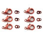 Red Copper 14mm Parrot Clasp with Tags