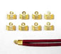 Gold Plated 7mm x 4mm Foldover Cord Crimp