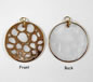 Gold Plated Round Shell Pendant