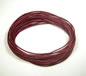 Dark Pink 1mm Round Leather Cord