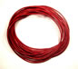 Red 1mm Round Leather Cord