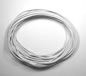 White 1mm Round Leather Cord