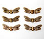 Gold Dragonfly Wing Spacer