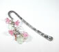 Pink and Silver Floral Bookmark