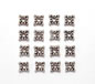Silver Alloy Square Spacer Bead - 5mm