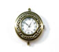 Brass Round Watch Face (Elongated S Design)