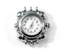 Silver Plated 3 Strand Ornate Square Watch Face