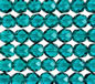 8mm Teal Fire Polished Faceted Round