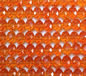 Tangerine Crystal 8mm x 6mm Faceted Roundel