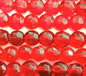Red 8mm Faceted Round Glass Beads